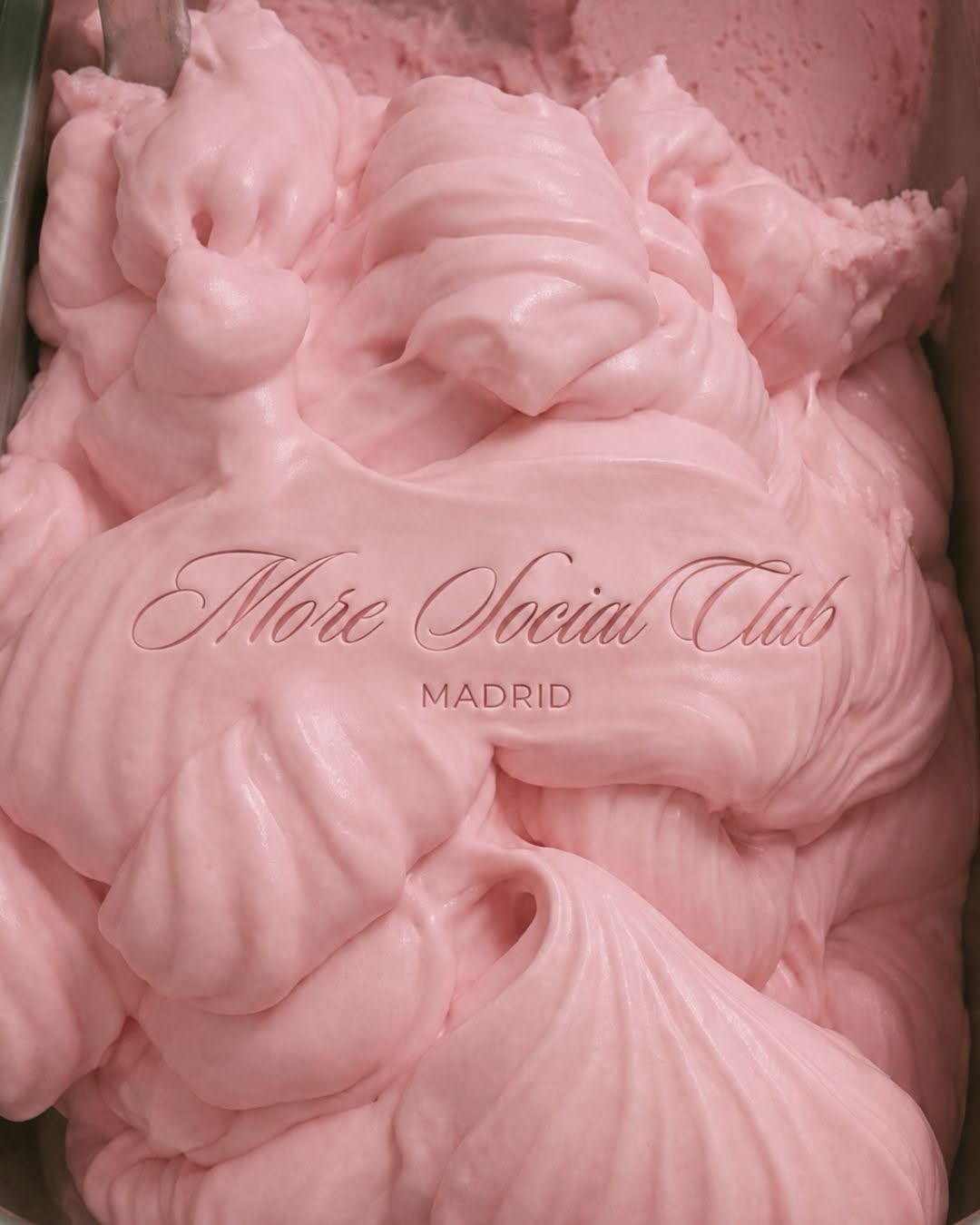 Carousel: Pale blue gelato surface with debossed logo, slide 3