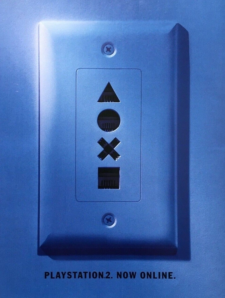 Gaming & Esports creative ad: PS button symbols as wall socket