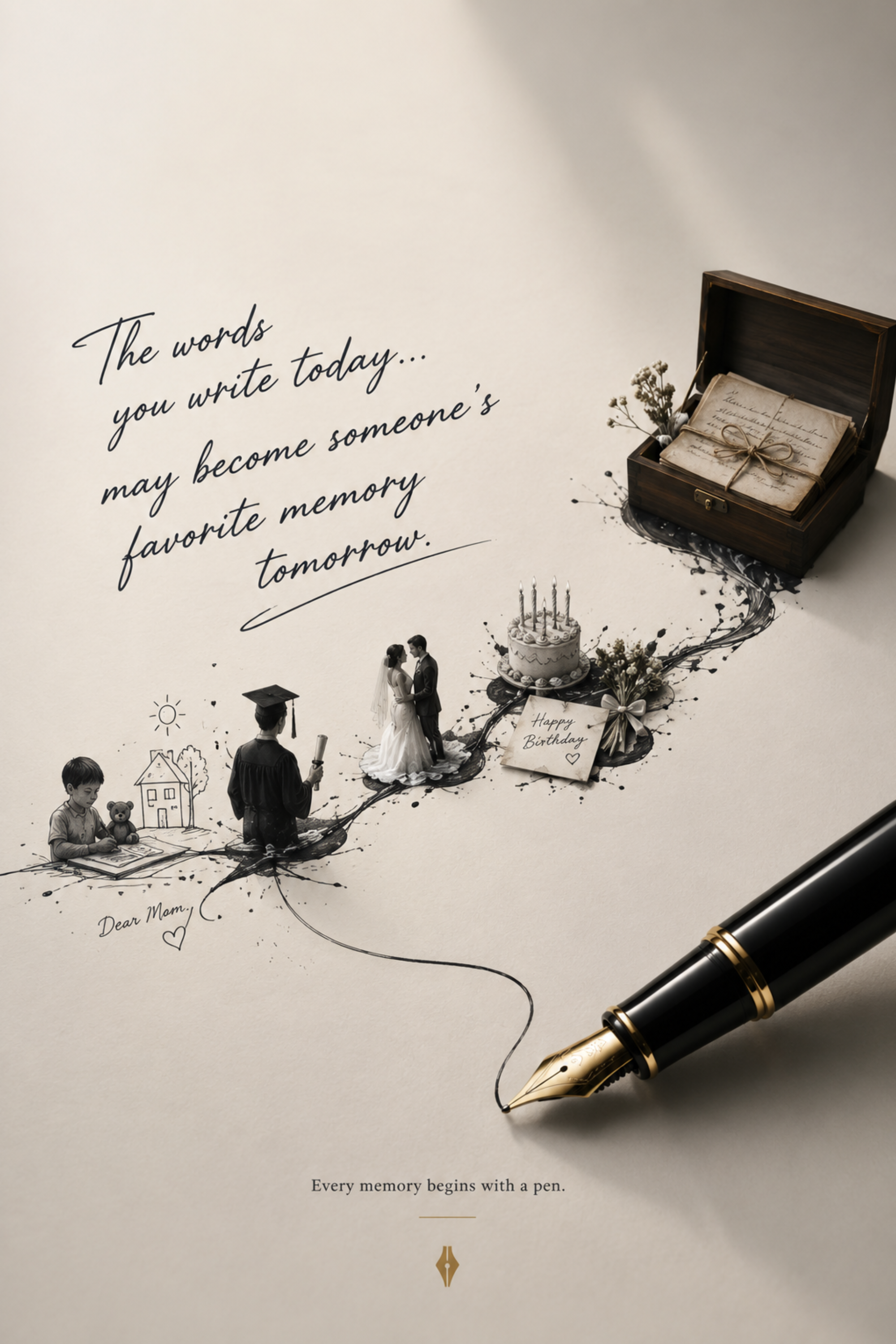 Story: Pen trail becomes a nostalgic memory journey