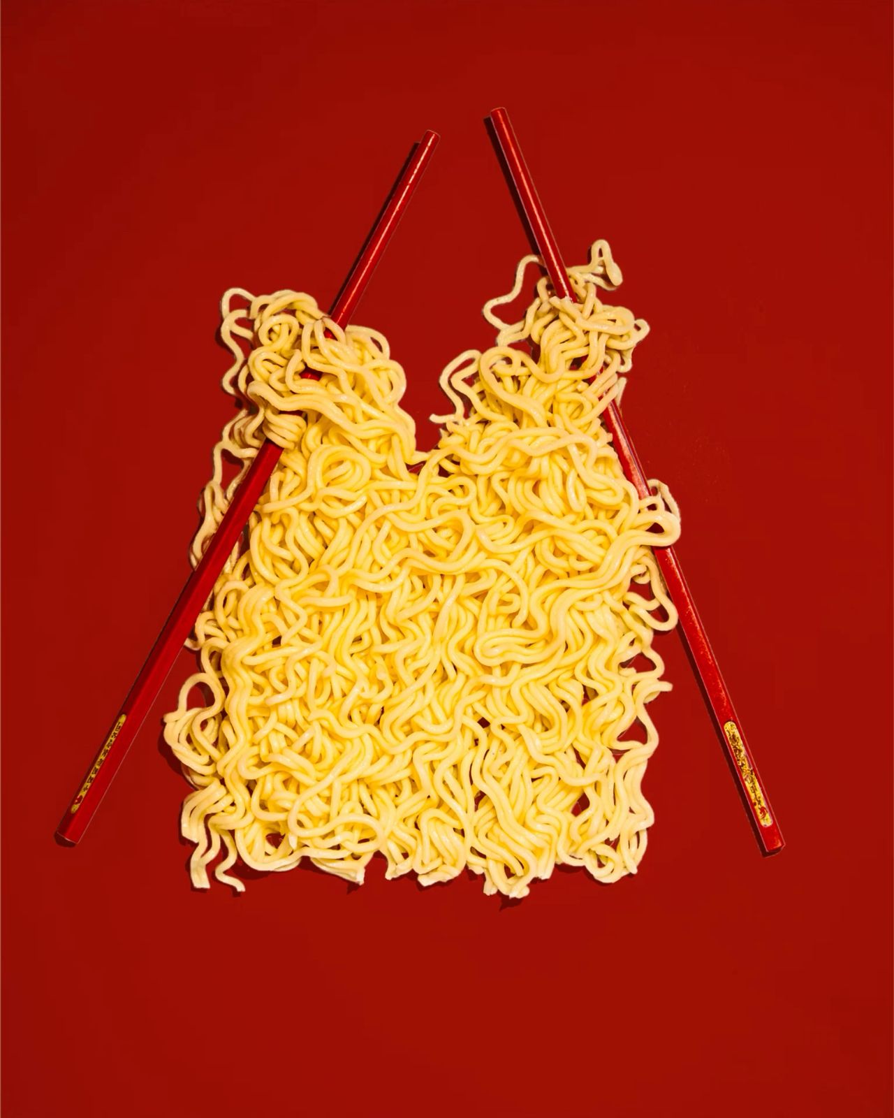 Instagram post: Noodle block presented as geometric object