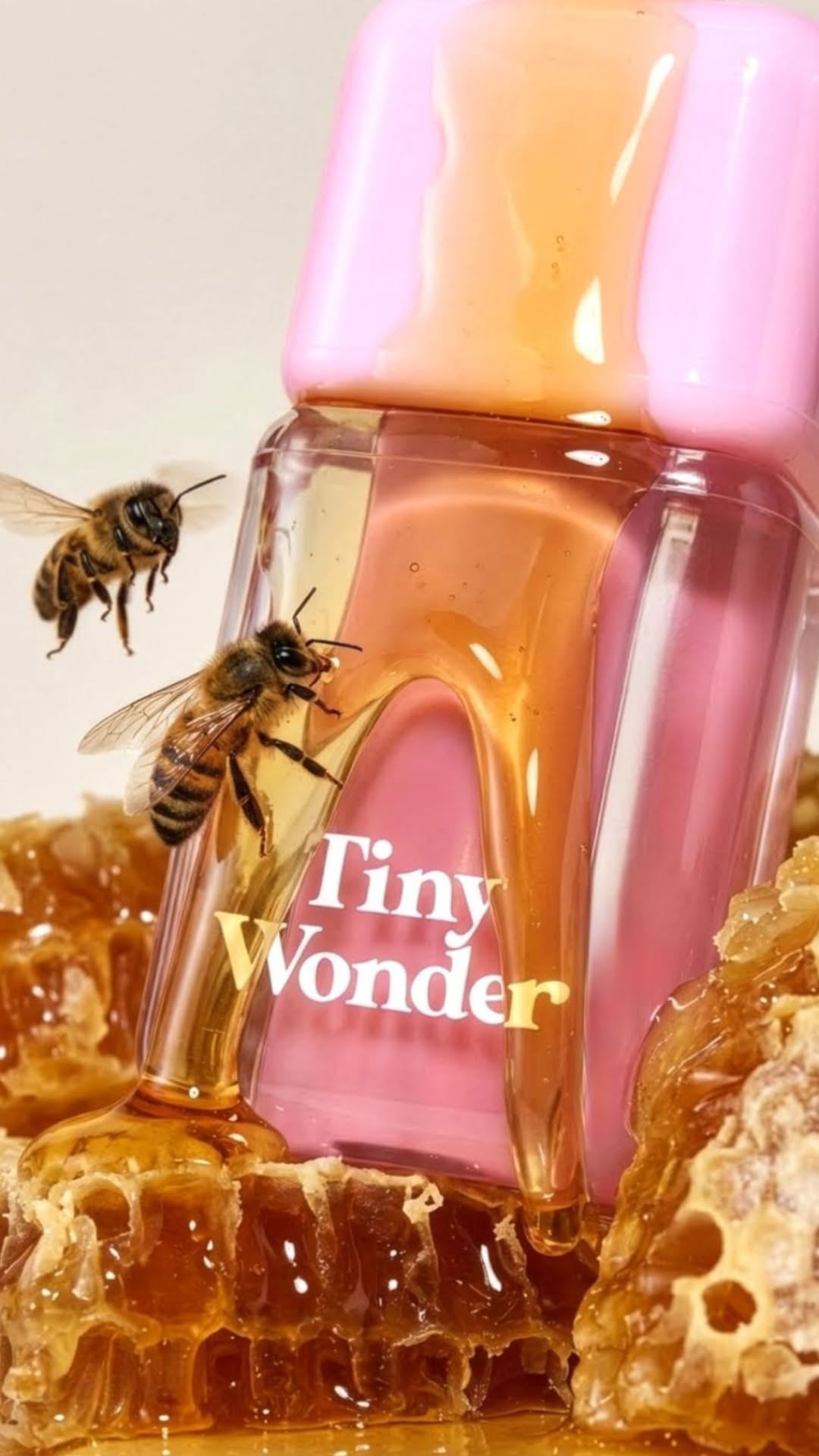 Story: Surreal oversized bottle bee habitat