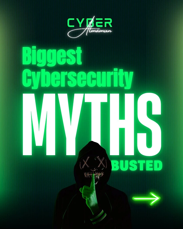 Cybersecurity Companies creative ad: Neon hacker treatment supports myth-busting