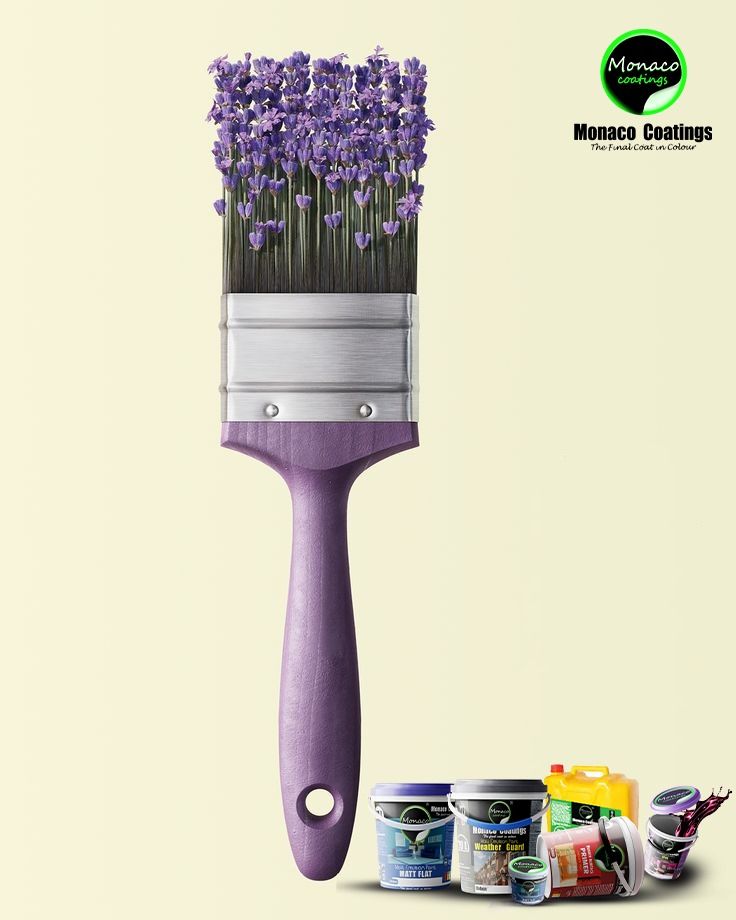 Instagram post: Lavender flowers as paintbrush bristles metaphor