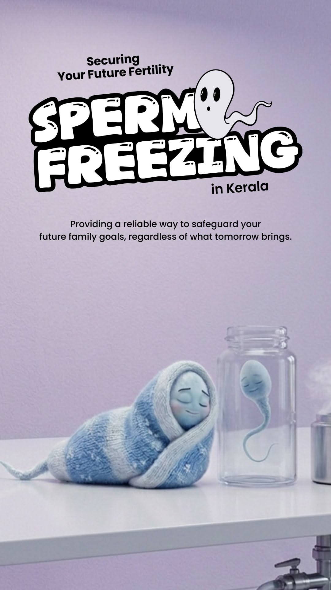 Story: Sperm wrapped in blanket, frozen metaphor