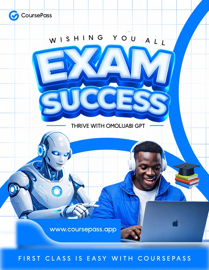 Test Prep & Exam Coaching creative ad: Student and robot visualize AI exam support