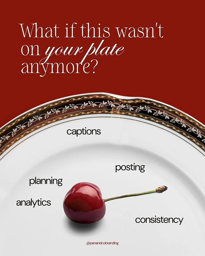 Agency creative ad: Cherry on plate: offload your workload