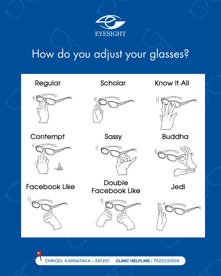 Opticians & Eye Care creative ad: Witty glasses-adjusting personality types