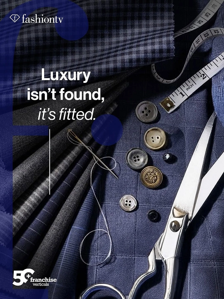 Tailors & Alterations creative ad: Witty line: luxury isn't found, it's fitted