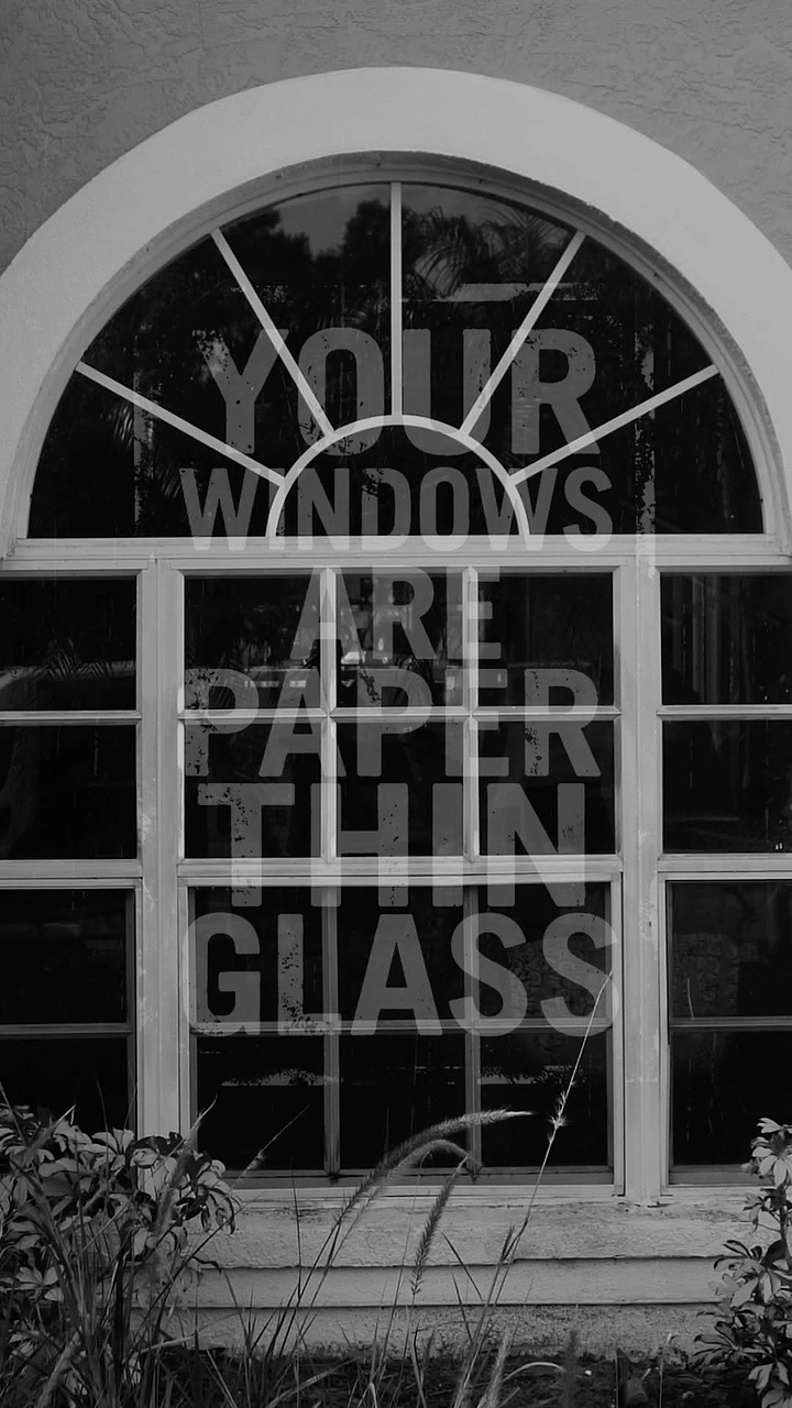 Window Tinting & Car Wraps creative ad: Paper-thin glass visual metaphor