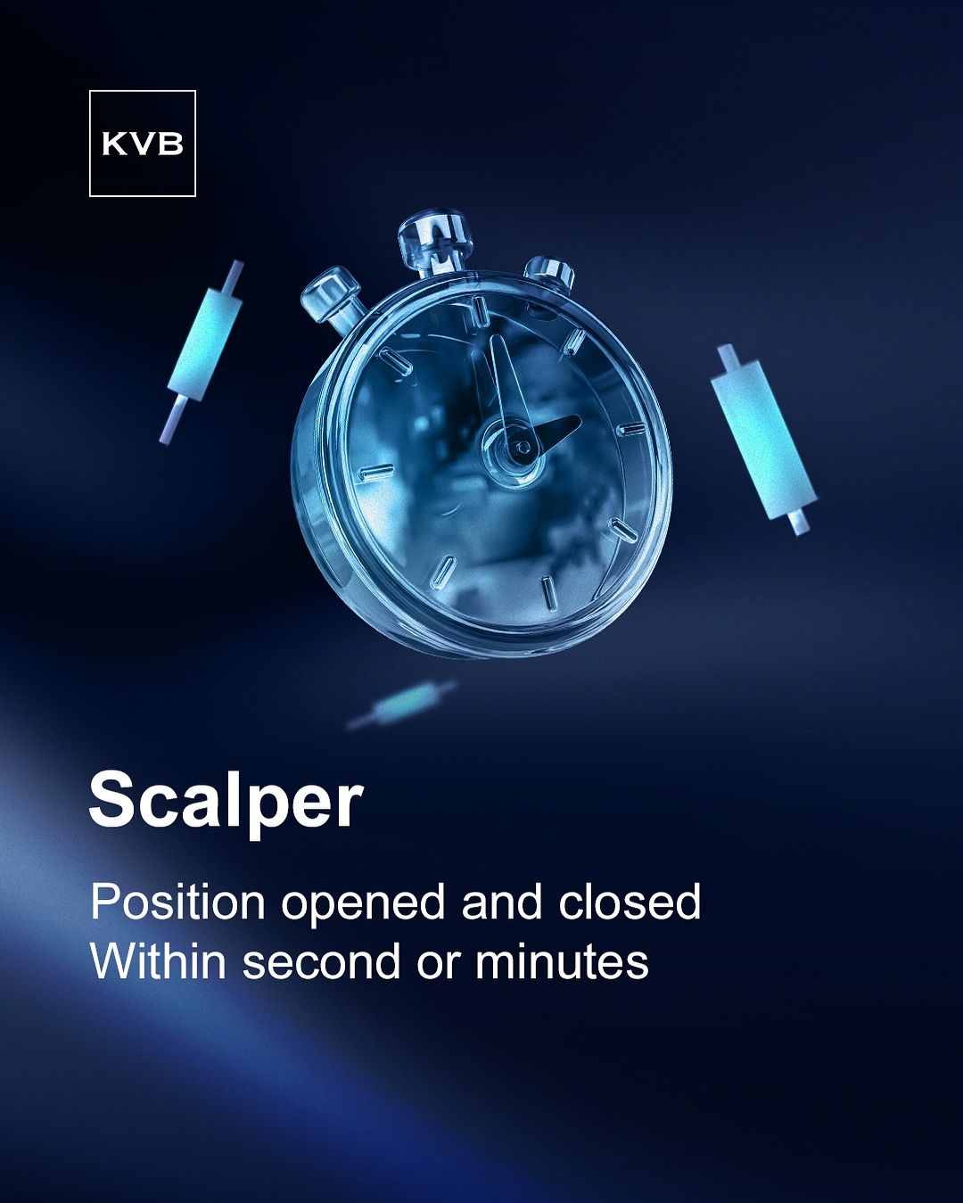 Instagram post: Stopwatch among candles explains scalping