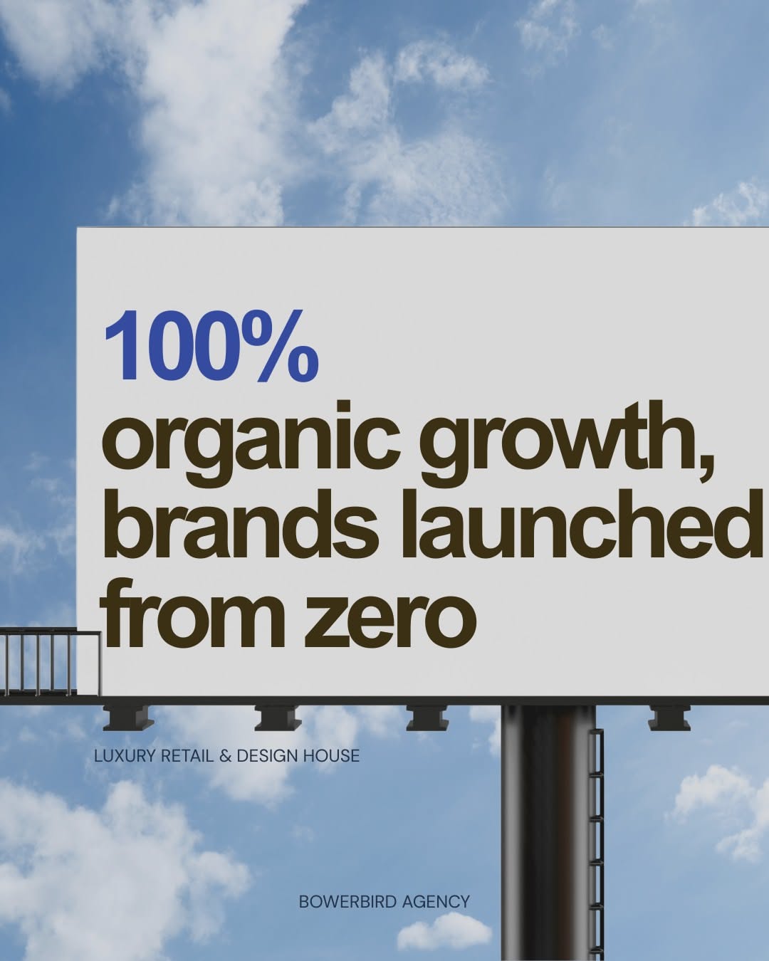 Instagram post: Billboard boasting no paid ads irony, slide 4