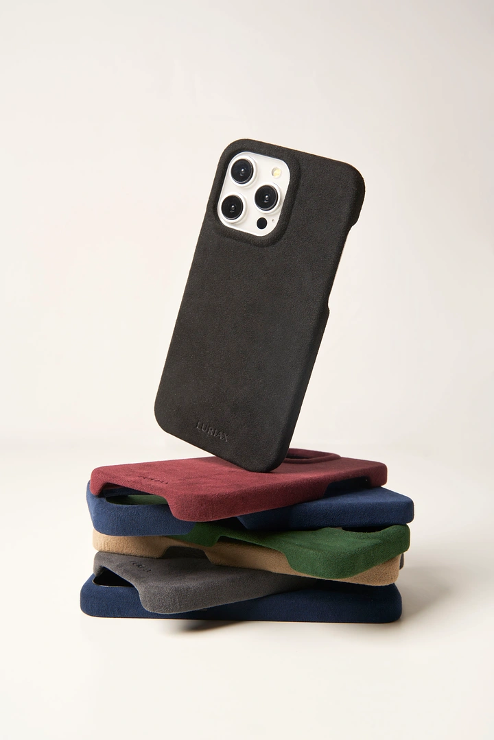Phone Cases & Mobile Accessories creative ad: Case balanced on colorful case stack