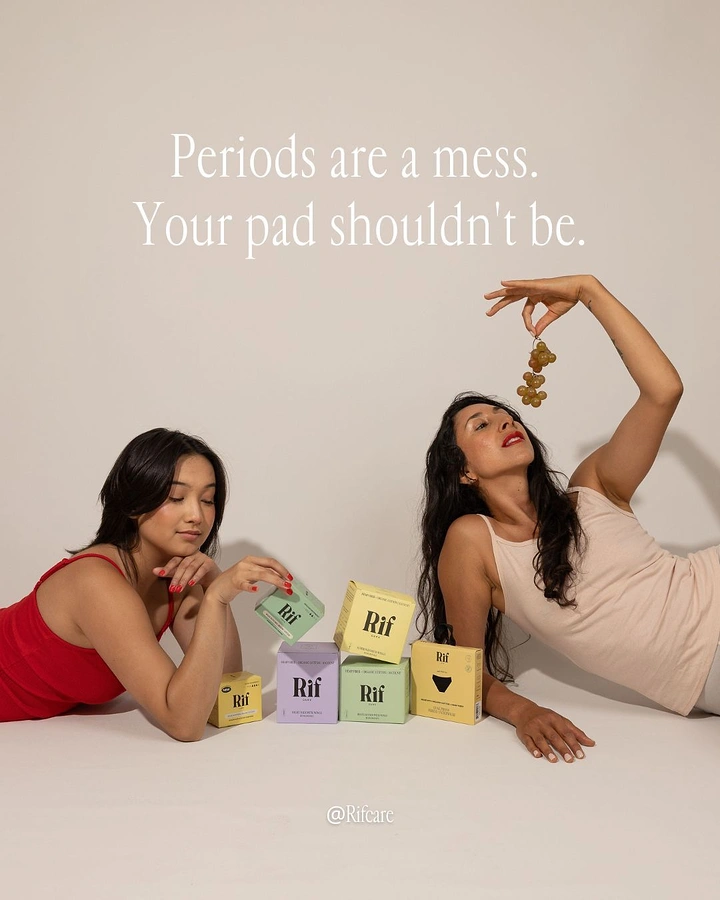 Period Care & Feminine Hygiene creative ad: Mess metaphor reinforces headline copy