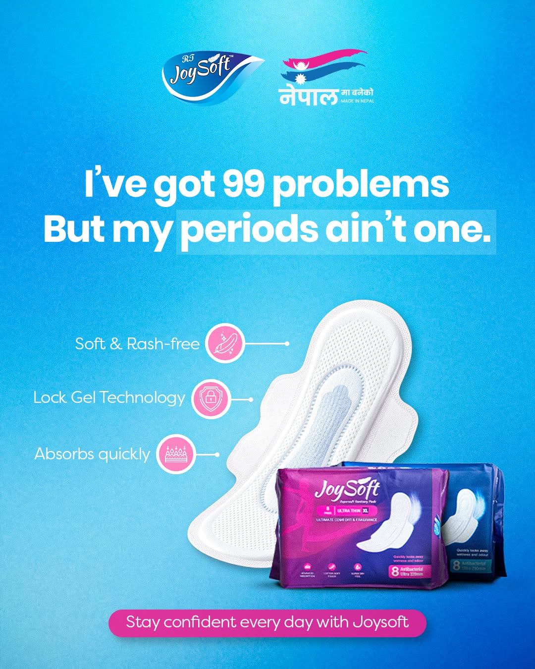 Instagram post: Witty 99-problems copy anchors product ad
