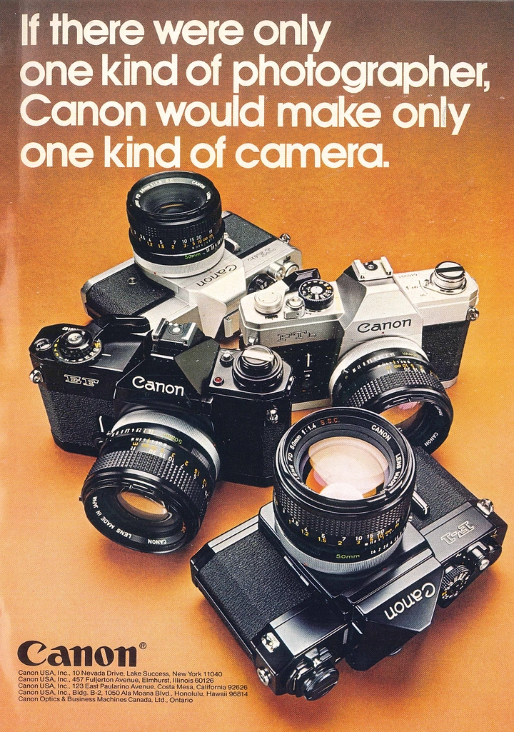 Cameras & Camera Stores creative ad: Exceptional copy and premium presentation