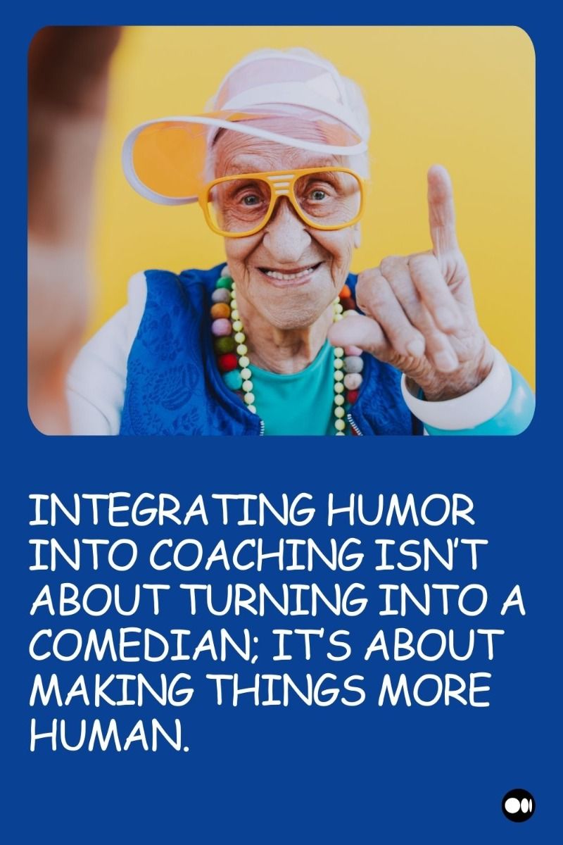 Story: Unexpected humor portrait supports coaching message