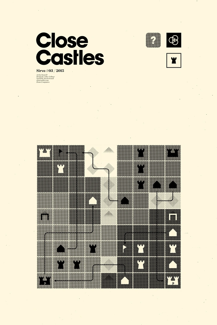 Board Games & Game Cafes creative ad: Castle game visualized as tactical map
