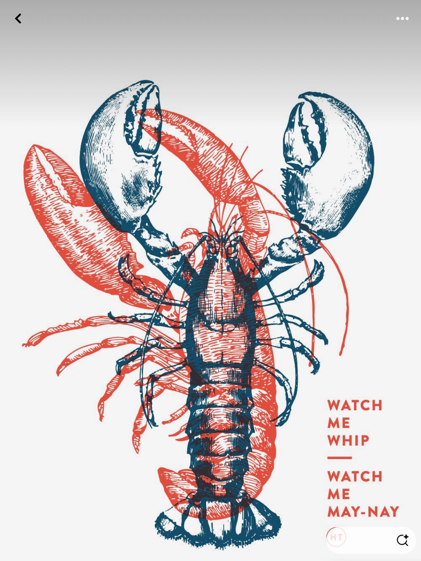 Instagram post: Lobster tied to playful dance lyric
