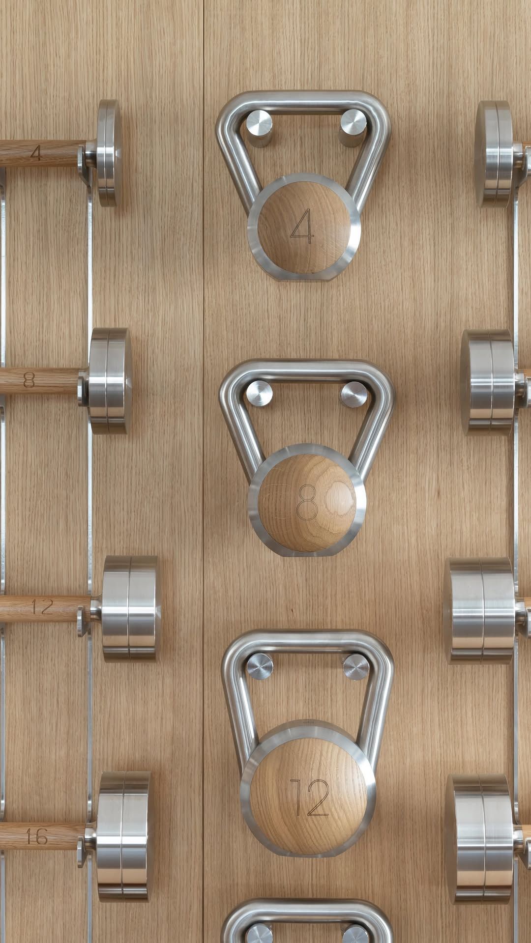 Story: Dumbbells reimagined as wall hardware