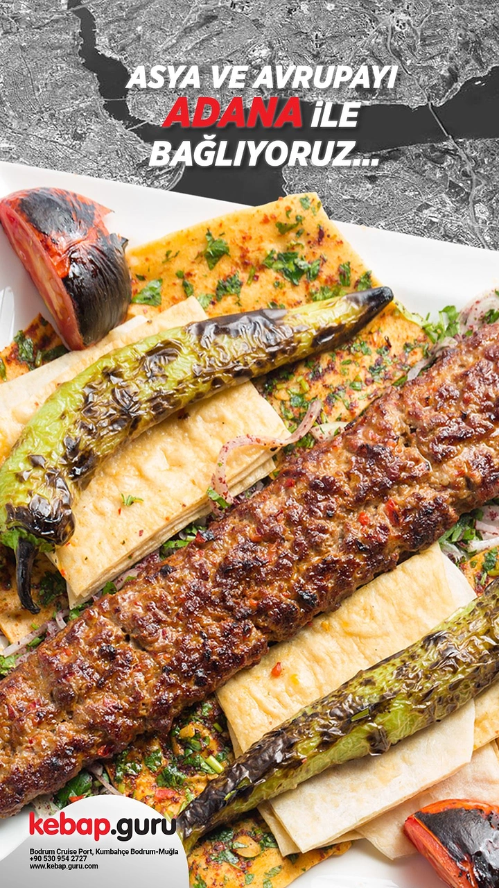 Arabic & Middle Eastern Restaurants creative ad: Adana connects Asia and Europe metaphorically