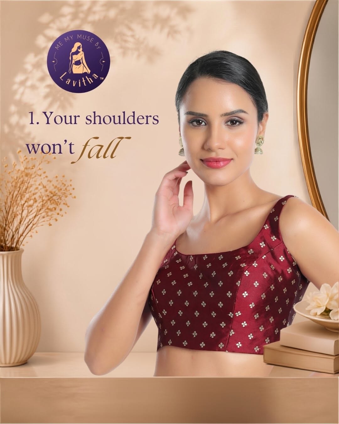 Instagram post: Sad-faced saree asks to smile, slide 4