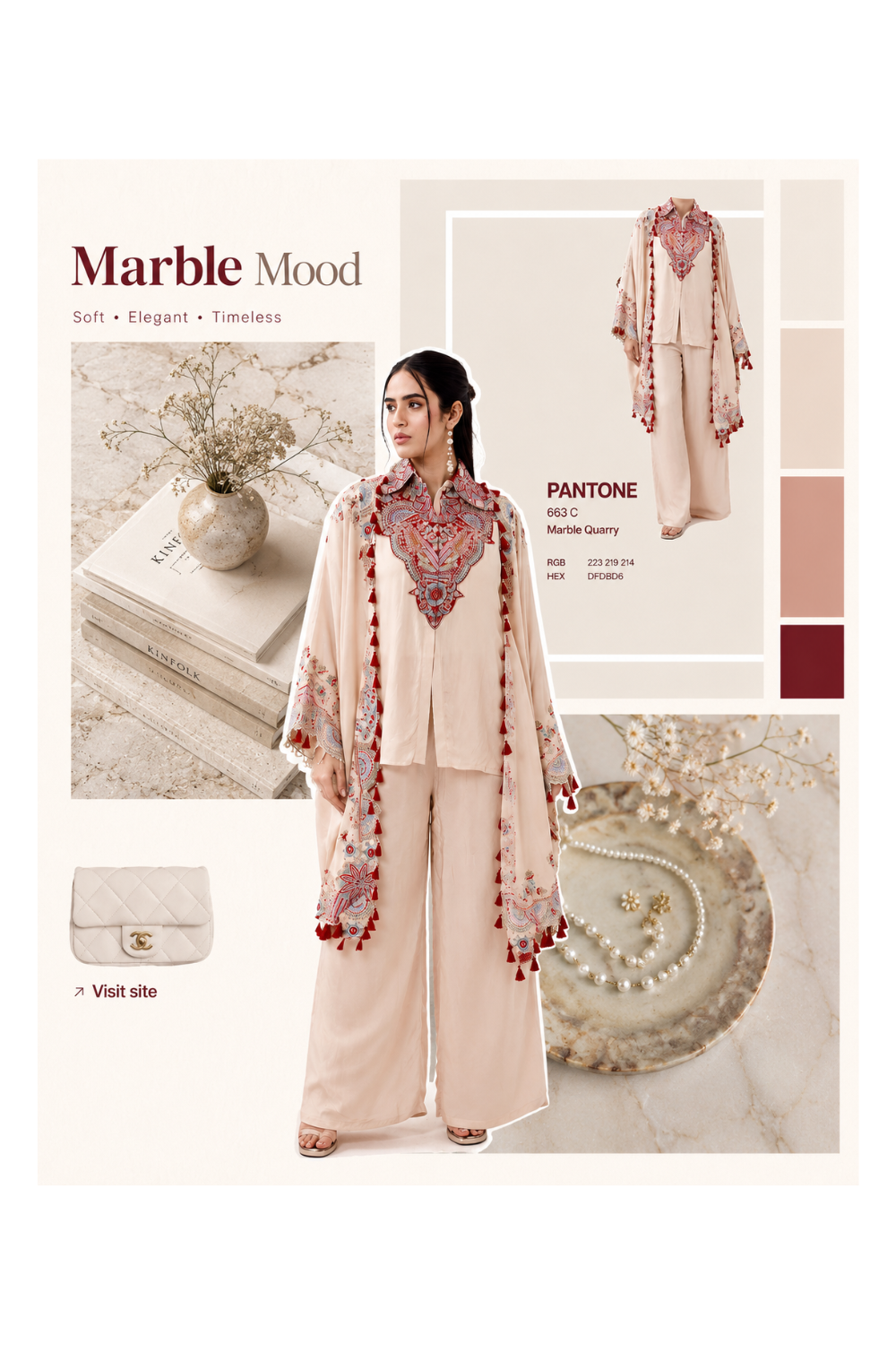 Story: Pantone moodboard styling of outfit