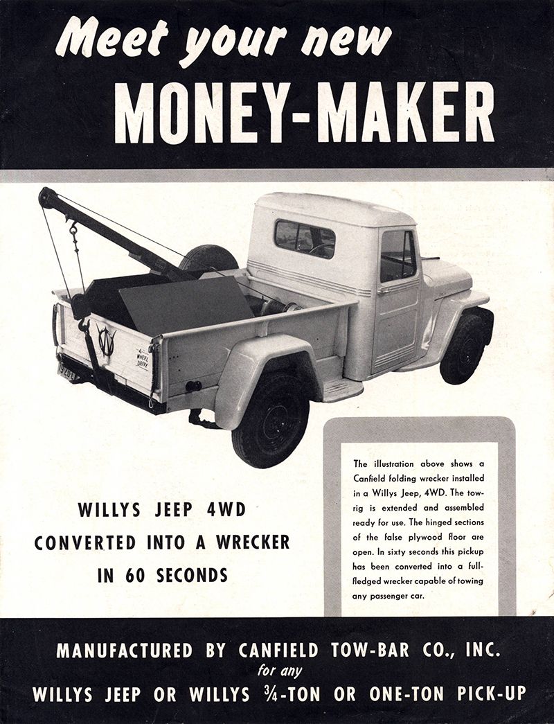 Instagram post: Tow truck framed as a money-maker