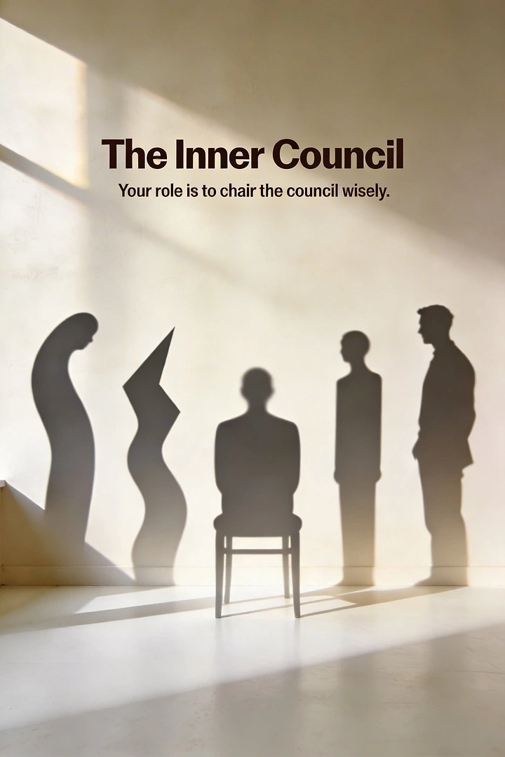Life & Business Coaches creative ad: Inner voices become a council
