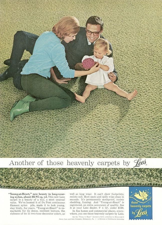Rugs & Carpets creative ad: Heavenly carpet concept with family scene