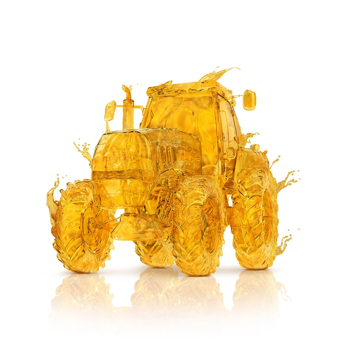 Engine Oil & Lubricants creative ad: Oil sculpted into a car form