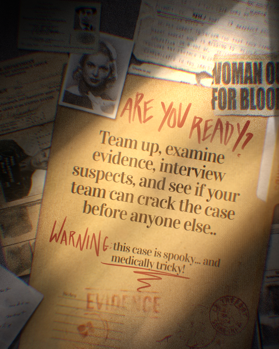 Instagram post: Detective dossier framing builds intrigue