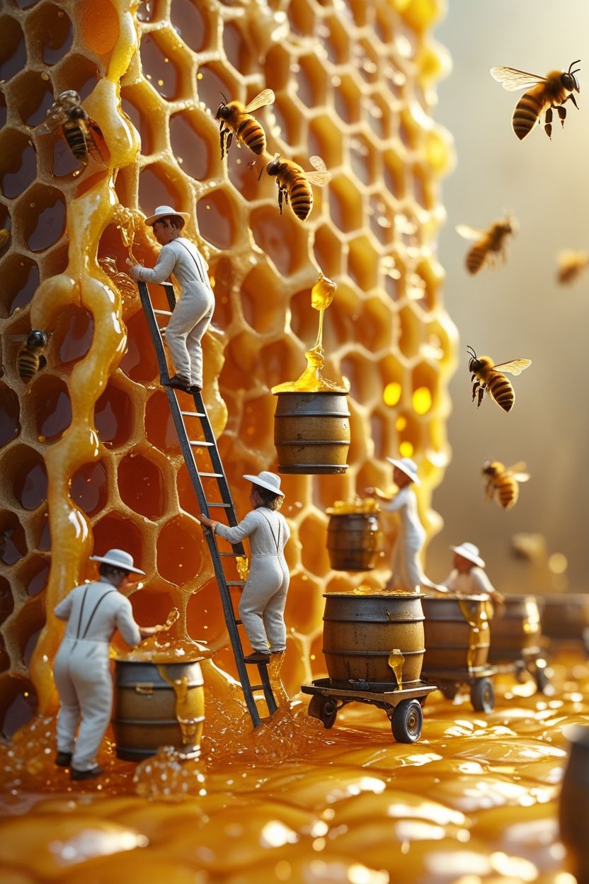 Story: Miniature workers build honey world