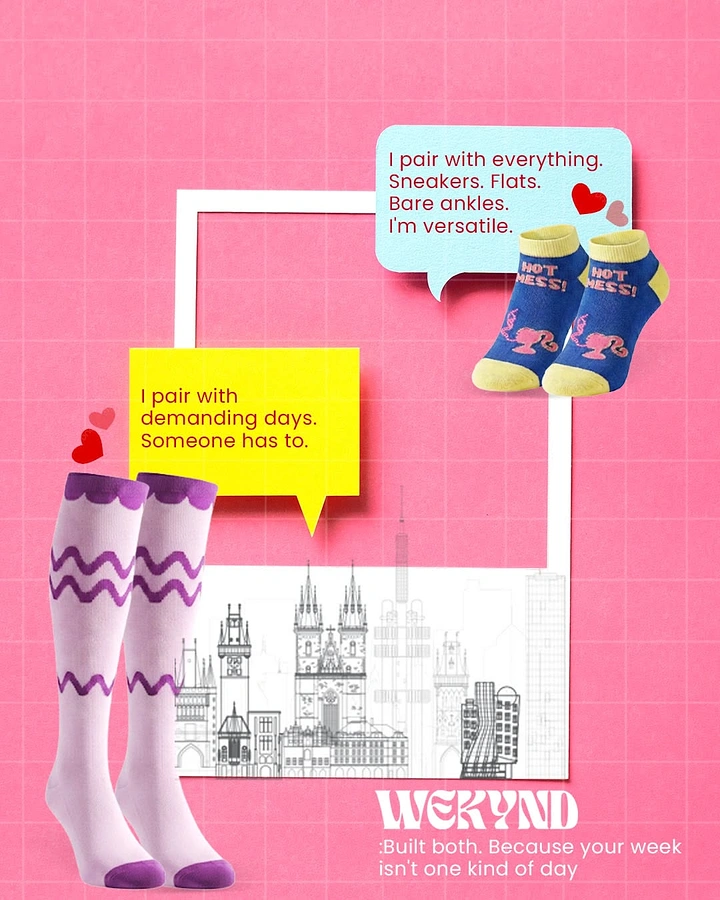 Socks Brands creative ad: Sock personalities expressed through witty copy