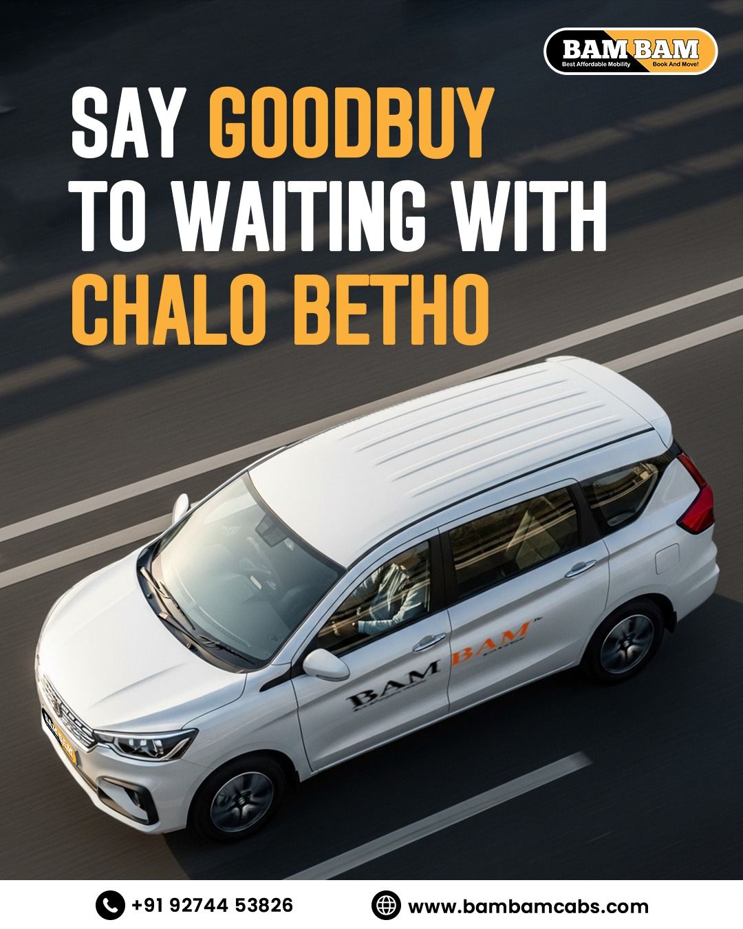 Instagram post: Witty goodbye-to-waiting campaign line