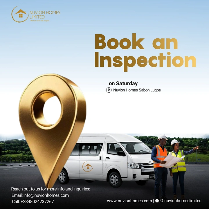 Home Inspectors creative ad: Oversized location-pin booking metaphor