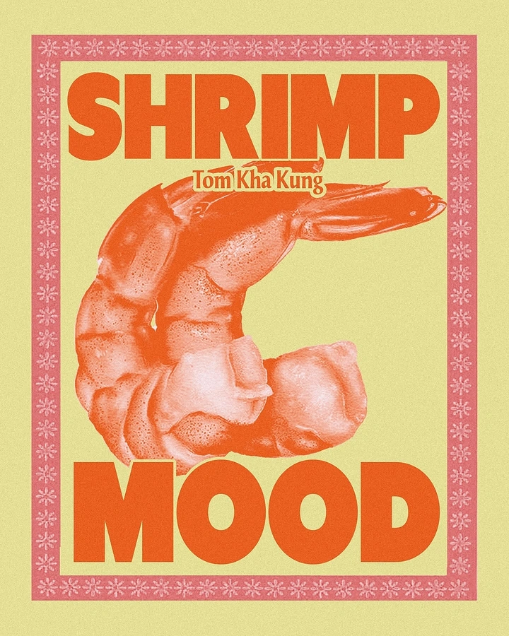Seafood Restaurants creative ad: Distinctive shrimp mood dish poster