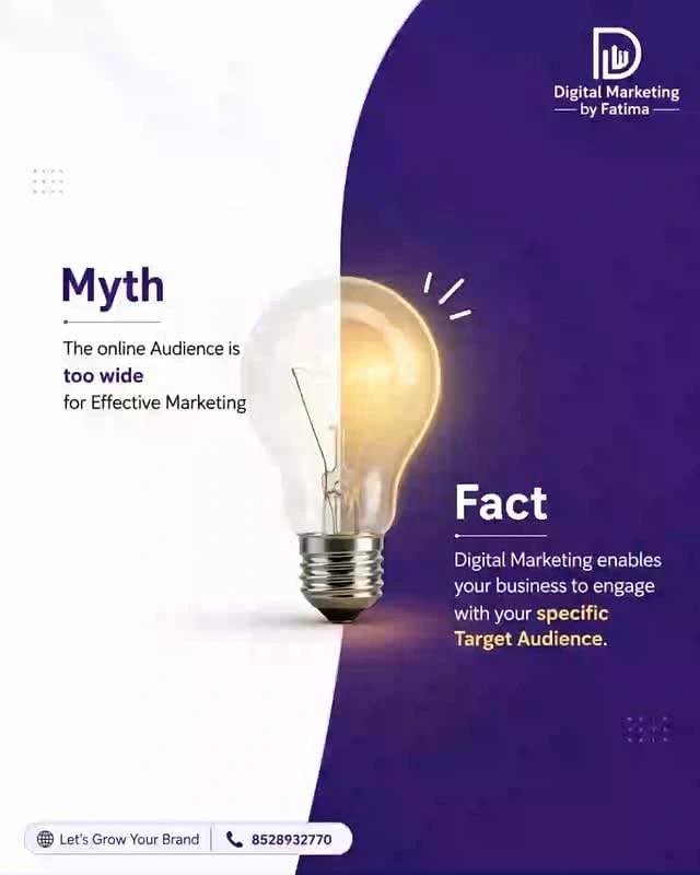 Agency creative ad: Split light/dark bulb for myth versus fact
