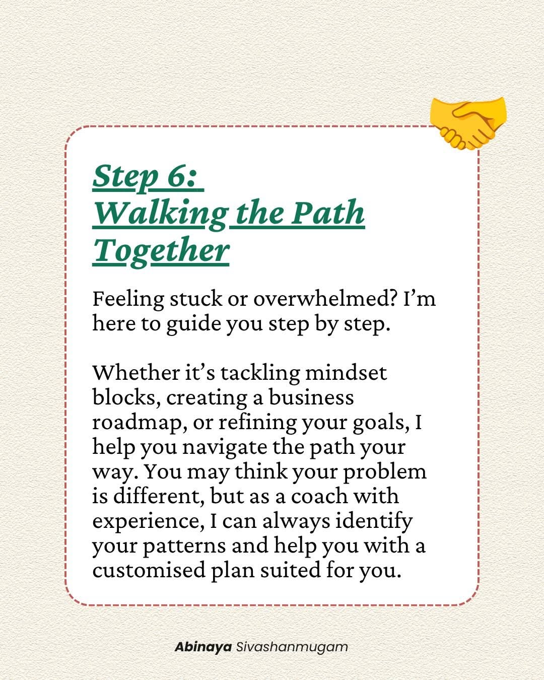 Instagram post: Magnifying glass visualizes coaching curiosity, slide 8