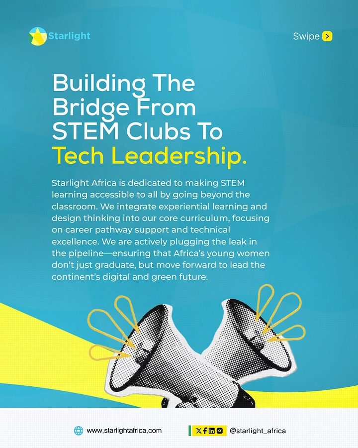 Robotics & STEM Classes creative ad: Bridge metaphor connects STEM to leadership