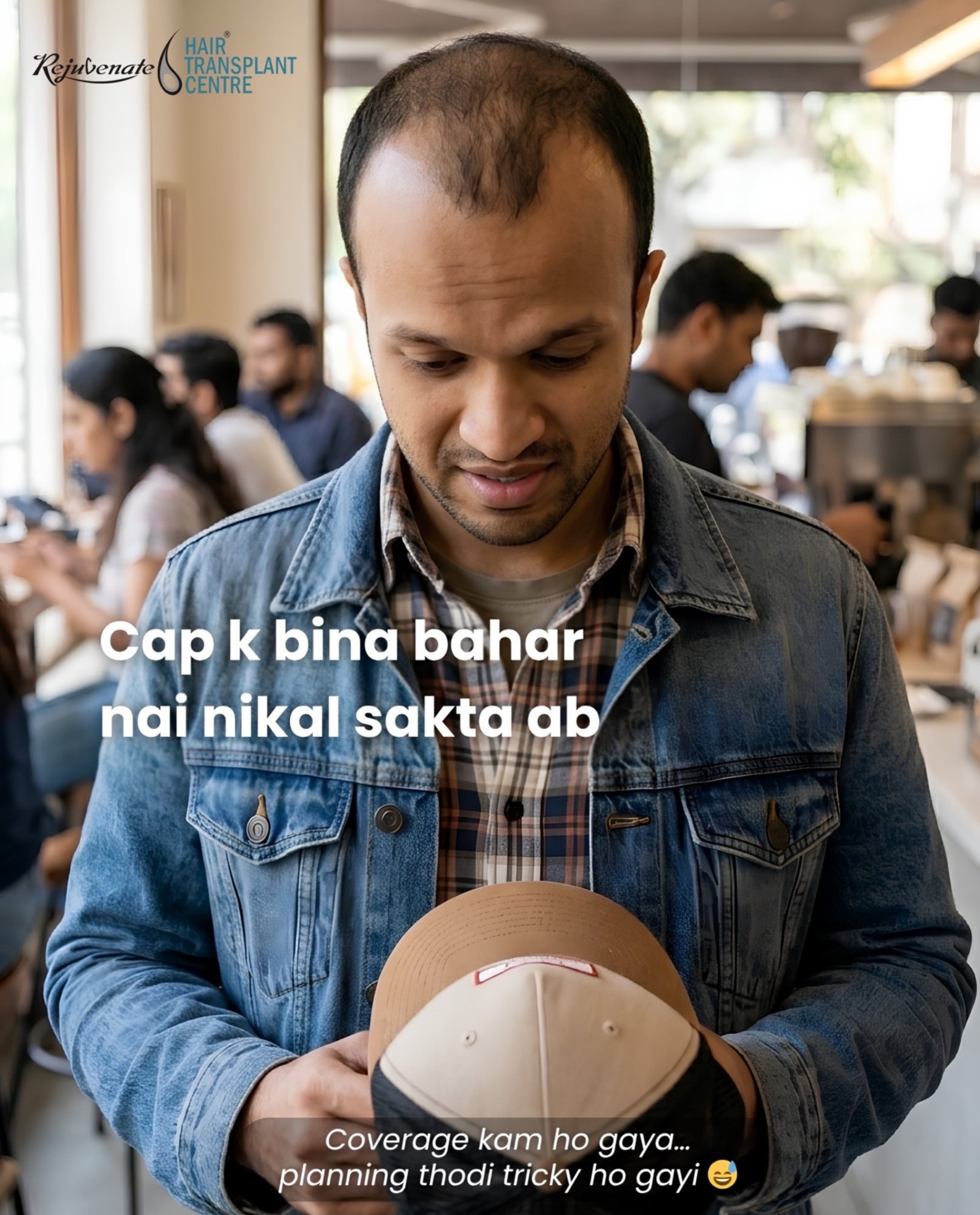 Instagram post: Witty procrastination copy 'Baad mein', slide 4