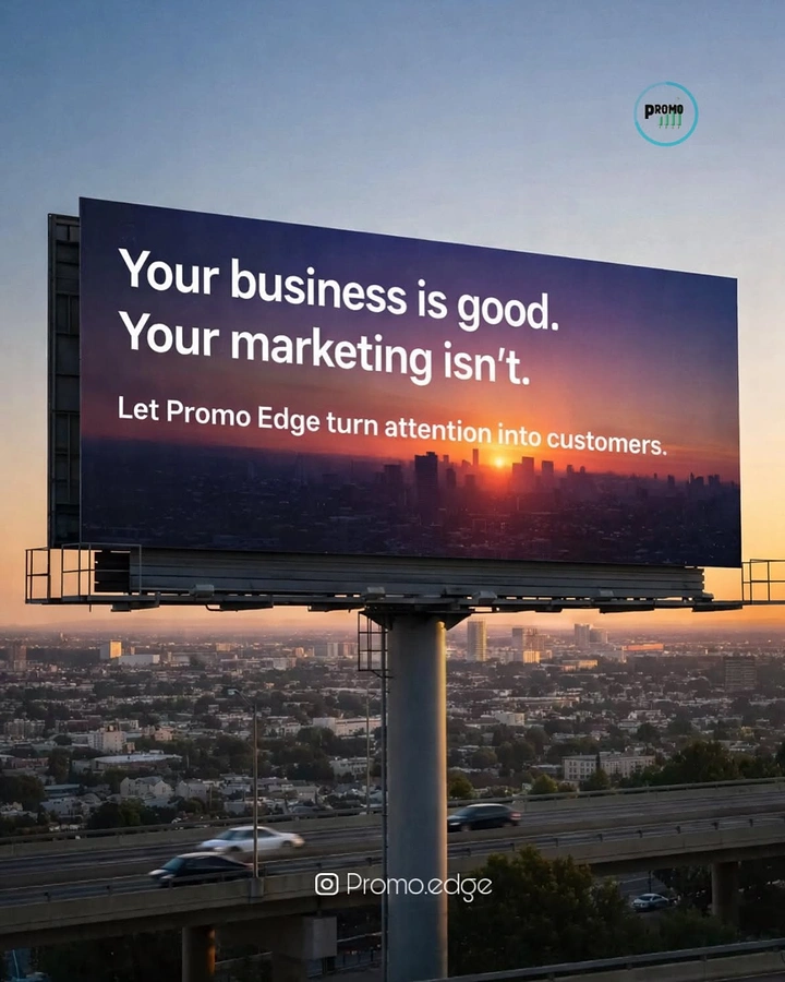 Agency creative ad: Blunt 'your marketing isn't' billboard copy