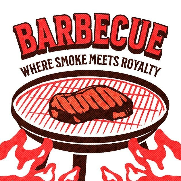 BBQ & Grill Restaurants creative ad: Royalty metaphor built around grilled steak