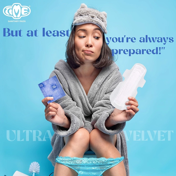 Period Care & Feminine Hygiene creative ad: Witty preparedness contrast with bundled model