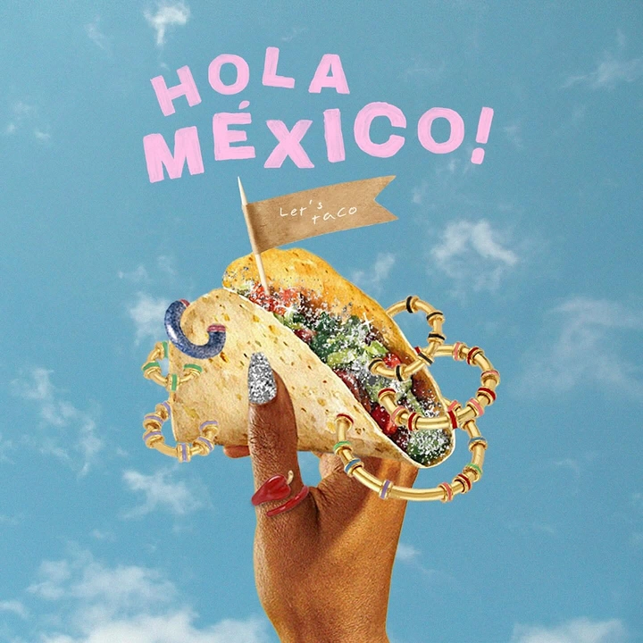 Mexican Restaurants creative ad: Taco becomes a Mexico celebration symbol