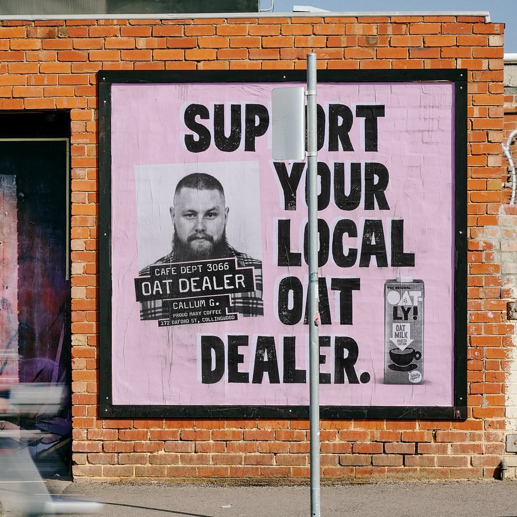 Instagram post: Bold type makes local beer message memorable