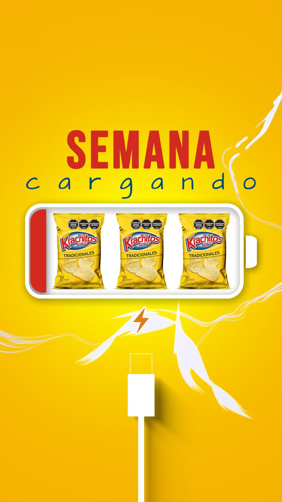 Story: Chip packs as battery charge metaphor