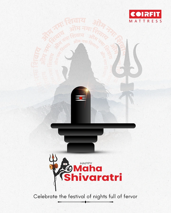 other-festival creative ad: Black Shivling in front of a faded Shiva silhouette