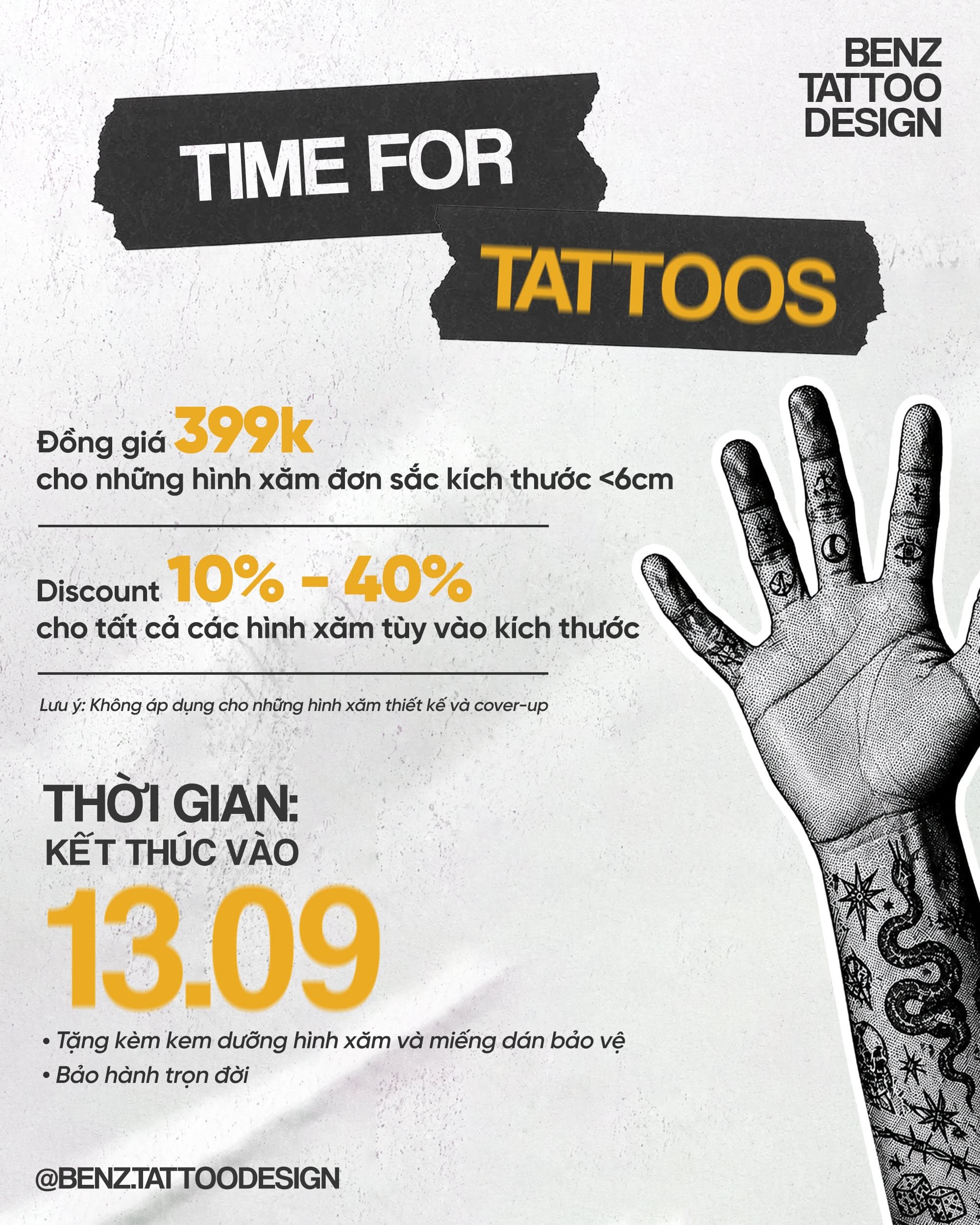 Instagram post: Tattoo machine halftone back-to-school offer, slide 2