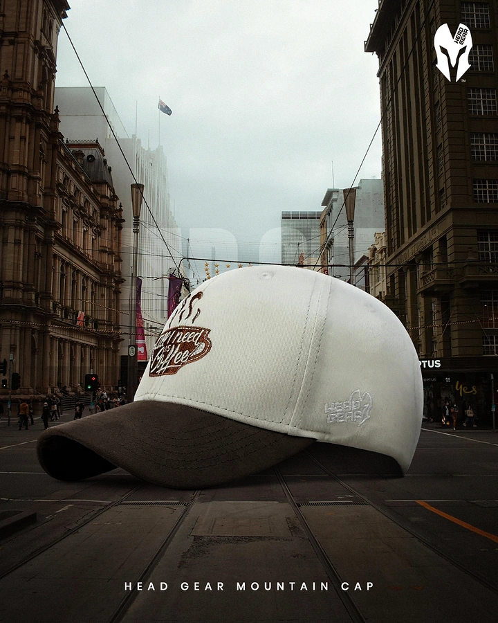 Hats & Caps creative ad: Oversized cap transforms city scene