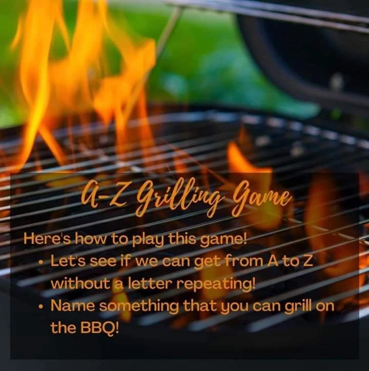 BBQ & Grill Restaurants creative ad: A-to-Z grilling game interaction